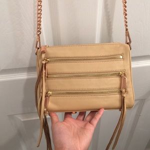 Rebecca minkoff mini 5 zip crossbody bag